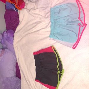 2 pairs of athletic shorts!